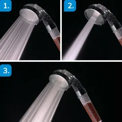 Aquadon Körperpflege & Hygiene-Shower Hero Duschkopf mit Mineralsteinen