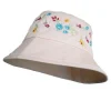 Sonstiges Textil|Garten-Bestickter Blumenhut
