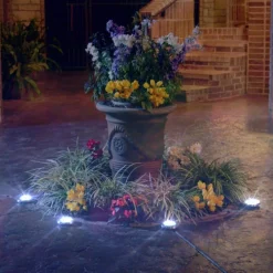 Keine Garten-Disk Lights Solarleuchte 4er Set / 4er Set