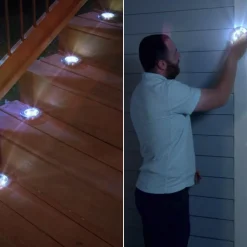 Keine Garten-Disk Lights Solarleuchte 4er Set / 4er Set