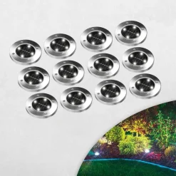 Keine Beleuchtung-Disk Lights Solarleuchte 12er Set