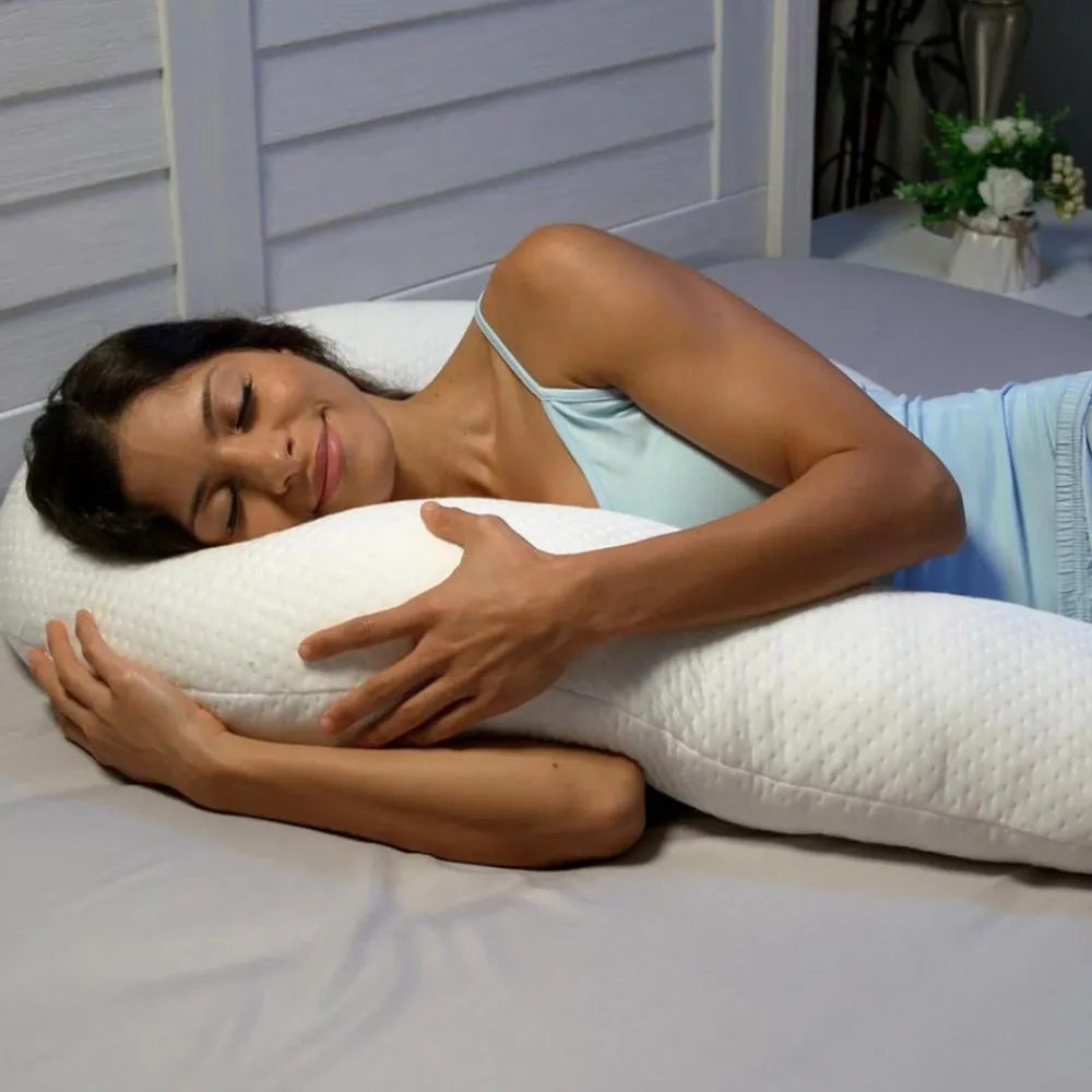 Dreamolino Mehr Komfort Im Alltag|Gesundheit & Wohlbefinden-SwanPillow ergonomisches Seitenschläferkissen 1+1 GRATIS