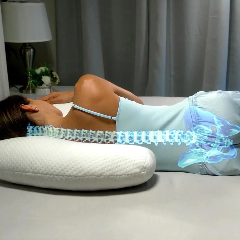 Dreamolino Mehr Komfort Im Alltag|Gesundheit & Wohlbefinden-SwanPillow ergonomisches Seitenschläferkissen 1+1 GRATIS
