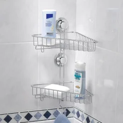 EVERLOC Clevere Alltagshelfer|Smarte Haushaltshelfer-Eckregal 2-er
