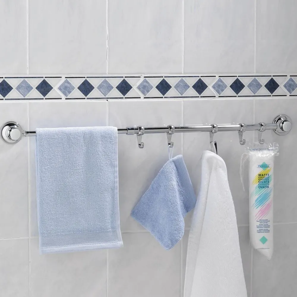 EVERLOC Smarte Haushaltshelfer|Küchenhelfer & Kochzubehör-Hakenleiste 50 cm mit 5 Haken