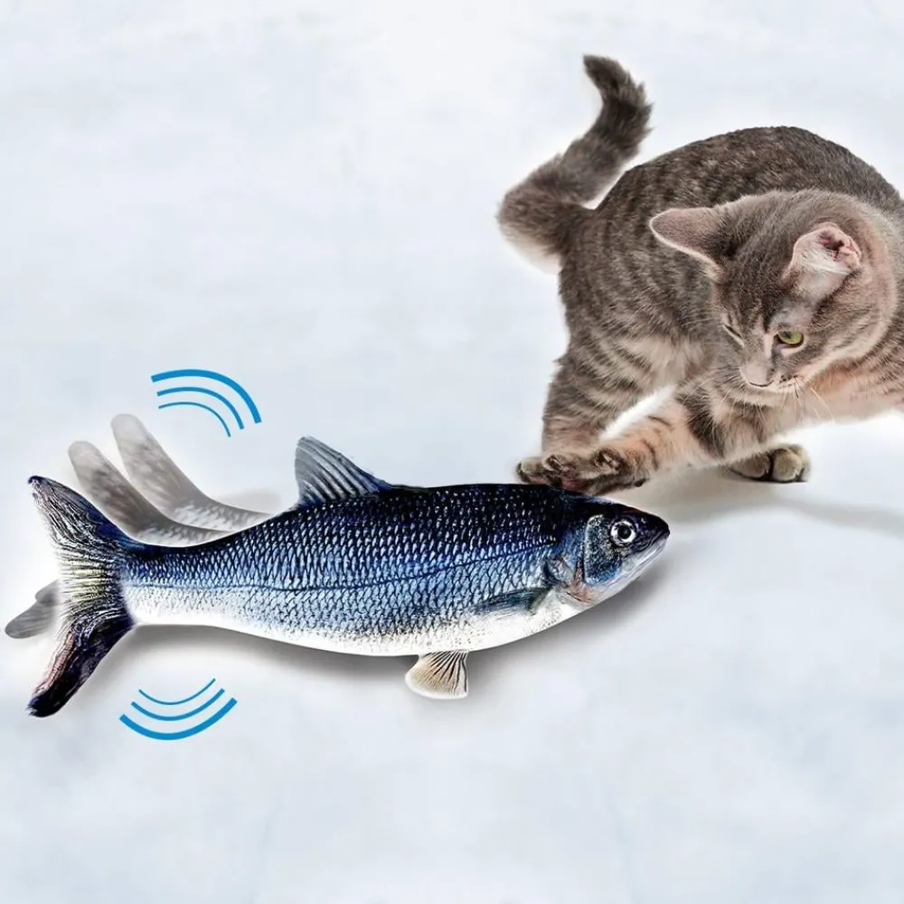 Keine Tierwelt-Flippity Fish interaktives Katzenspielzeug (B-Ware)