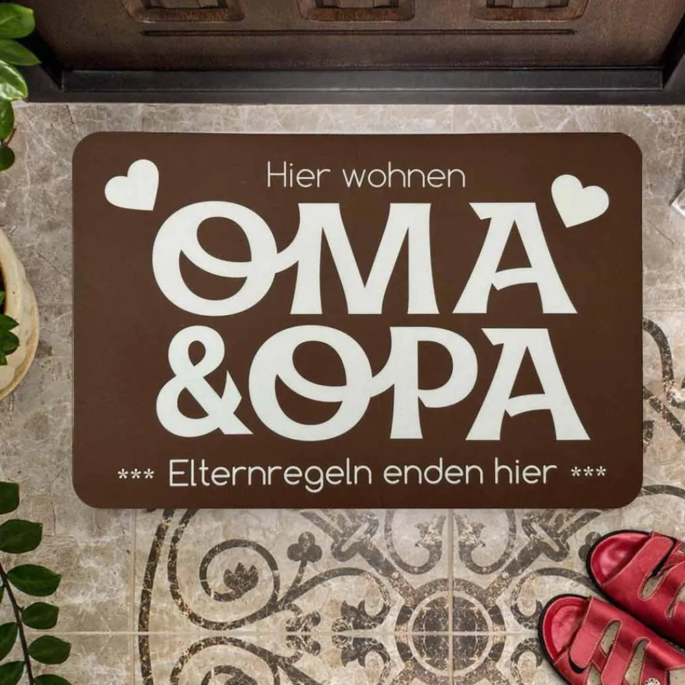 Keine Spiel & Spaß|Smarte Haushaltshelfer-Fußmatte Oma & Opa
