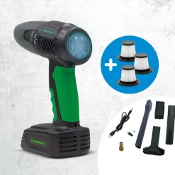 Hammersmith Clevere Alltagshelfer|Heimwerken-Air Storm Akku Handstaubsauger & Luftkompressor inkl. HEPA-Filter 3er Set