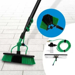 Hammersmith Garten-AquaClean Deluxe Teleskop Wasserbesen Spar-Set inkl. Eckbürste