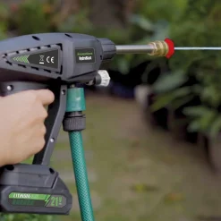 Hammersmith Auto|Garten-HydroBlast Akku Druckreiniger Spar-Set inkl. Zusatzakku 1.300 mAH