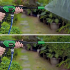 Hammersmith Garten|Reinigung-HydroBlast Pro Autowaschpistole 2in1 Vorteil-Set inkl. Zusatzakku 2600mAh