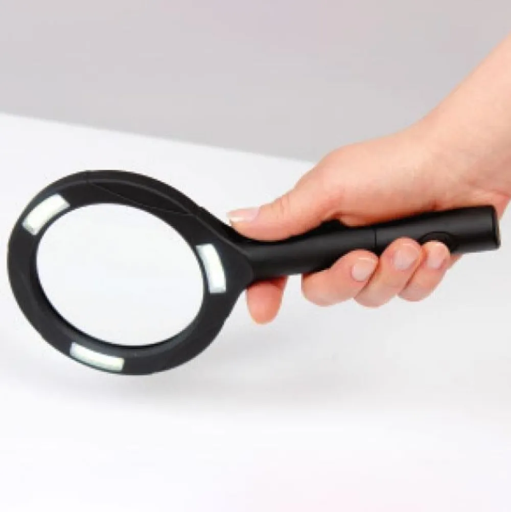 Sonstiges Smarte Haushaltshelfer|Beleuchtung-Hand-Lupe mit LED inkl. Batterien