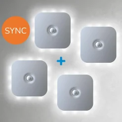HandyLux Clevere Alltagshelfer|Beleuchtung-LightGuide Sync kabelloses Nachtlicht mit Bewegungsmelder & Funk 2+2 GRATIS