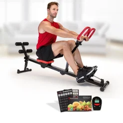 Kendox Trainingsgeräte-RowShaper Expert Fitness-Rudergerät inkl. Zubehör GRATIS