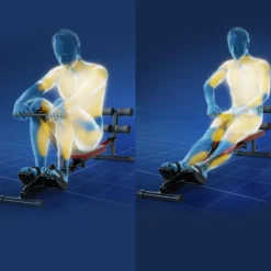 Kendox Trainingsgeräte-RowShaper Expert Fitness-Rudergerät inkl. Zubehör GRATIS