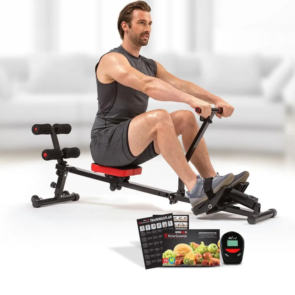 Trainingsgeräte-Kendox RowShaper Rudergerät inkl. Zubehör GRATIS