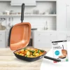 Livington Pfannen & Töpfe-Black Doubletta Wendepfanne inkl. Rezeptheft