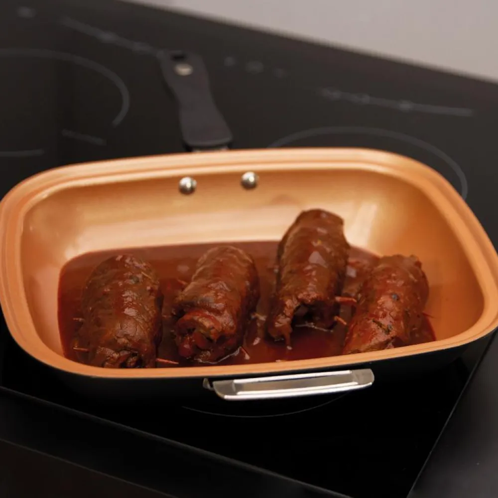 Livington Pfannen & Töpfe-Black Doubletta Wendepfanne inkl. Rezeptheft