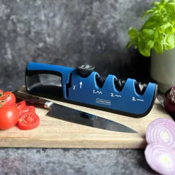 Livington Smarte Haushaltshelfer|Küchenhelfer & Kochzubehör-BladeStar 3in1 Messerschärfer 1+1 GRATIS