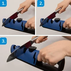 Livington Smarte Haushaltshelfer|Küchenhelfer & Kochzubehör-BladeStar 3in1 Messerschärfer 1+1 GRATIS