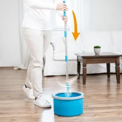 Livington Reinigung-Clean Water Spin Mop Frischwasser-Wischsystem inkl. Reiniger & Pads GRATIS