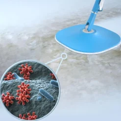 Livington Reinigung-Clean Water Spin Mop Frischwasser-Wischsystem inkl. Reiniger & Pads GRATIS