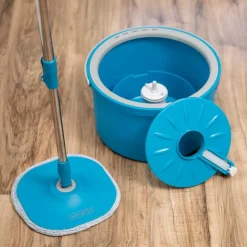 Livington Reinigung-Clean Water Spin Mop Frischwasser-Wischsystem inkl. Reiniger & Pads GRATIS