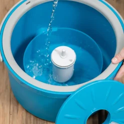 Livington Reinigung-Clean Water Spin Mop Frischwasser-Wischsystem inkl. Reiniger & Pads GRATIS