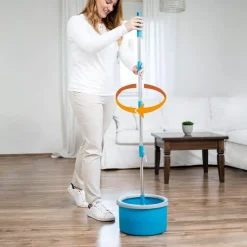 Livington Reinigung-Clean Water Spin Mop Frischwasser-Wischsystem inkl. Reiniger & Pads GRATIS