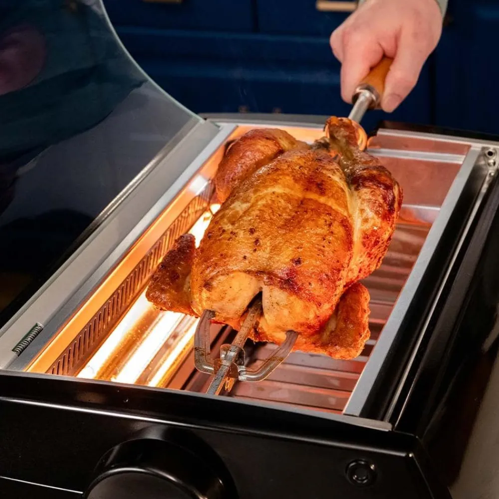 Livington Küchengeräte-Rotisserie Chef Tischgrill inkl. Zubehör GRATIS