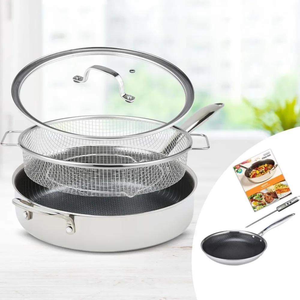 Livington Pfannen & Töpfe-Titan Pan Pfannen-Set