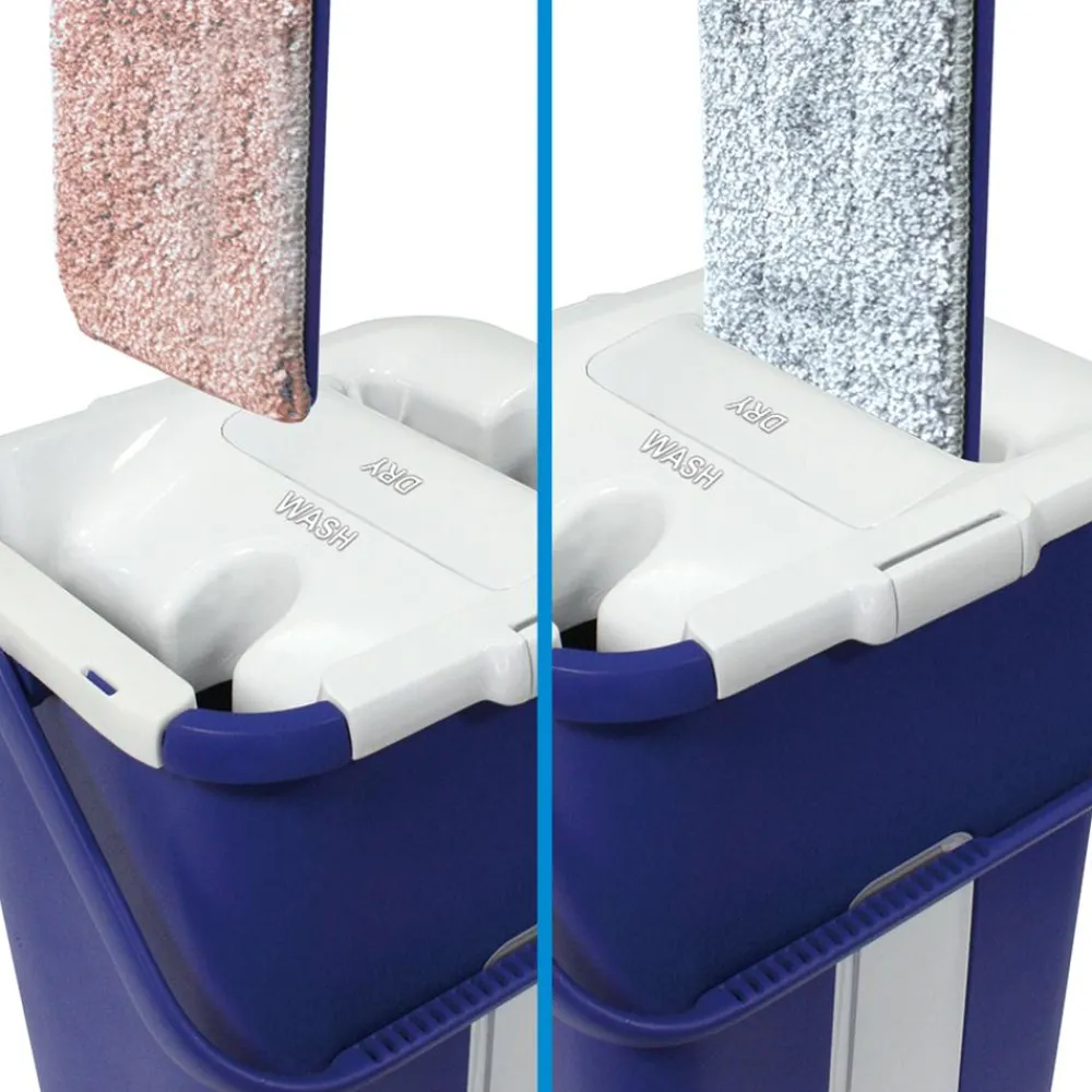 Livington Reinigung-Touchless Mop Bodenwischer mit Auswringfunktion inkl. Mikrofaser-Pad
