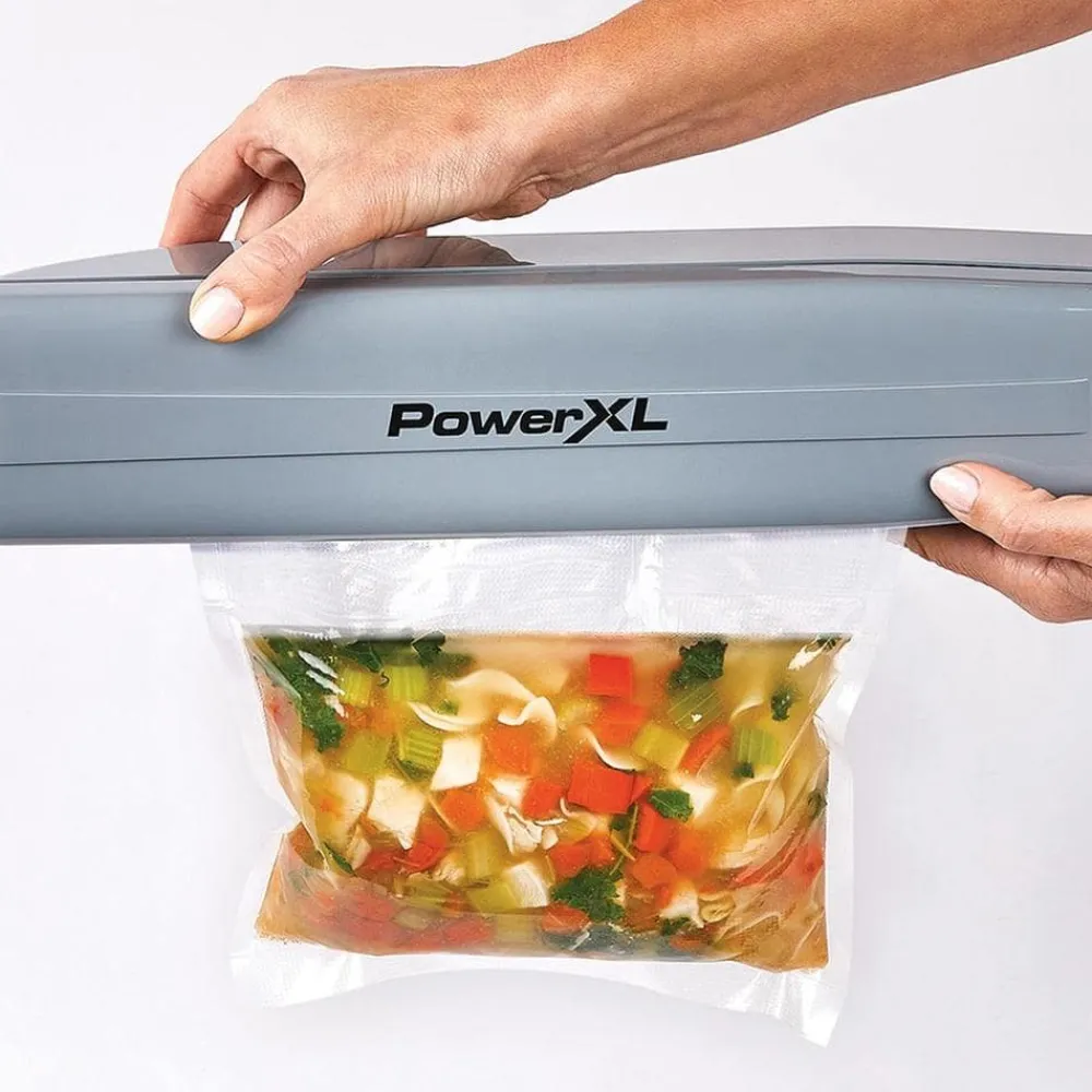 PowerXL Küchenhelfer & Kochzubehör|Küchengeräte-Duo NutriSealer 6in1 Vakuumiergerät inkl. Folien & Beutel (B-Ware)