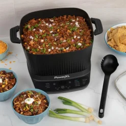 PowerXL Küchengeräte-StirMax 9in1 MultiCooker Multikocher mit automatischem Rühreinsatz