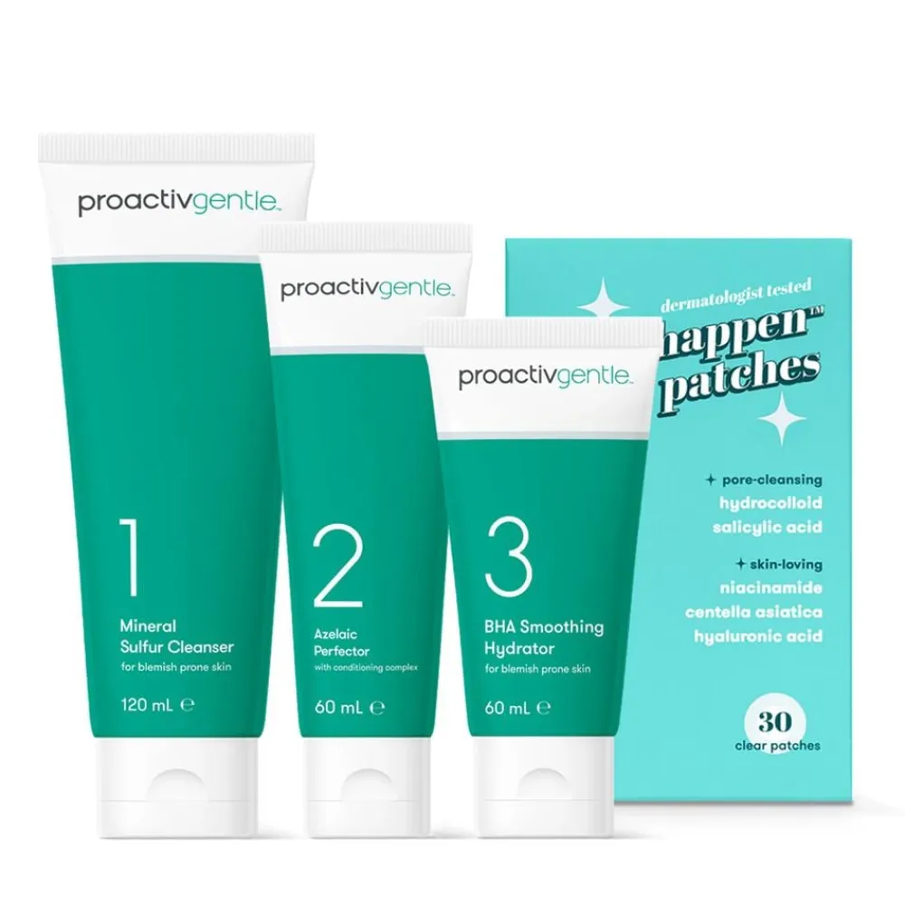 Proactiv Körperpflege & Hygiene|Kosmetik-Gentle 60 Tage Routine 240 ml + 30 Zits Happen Patches