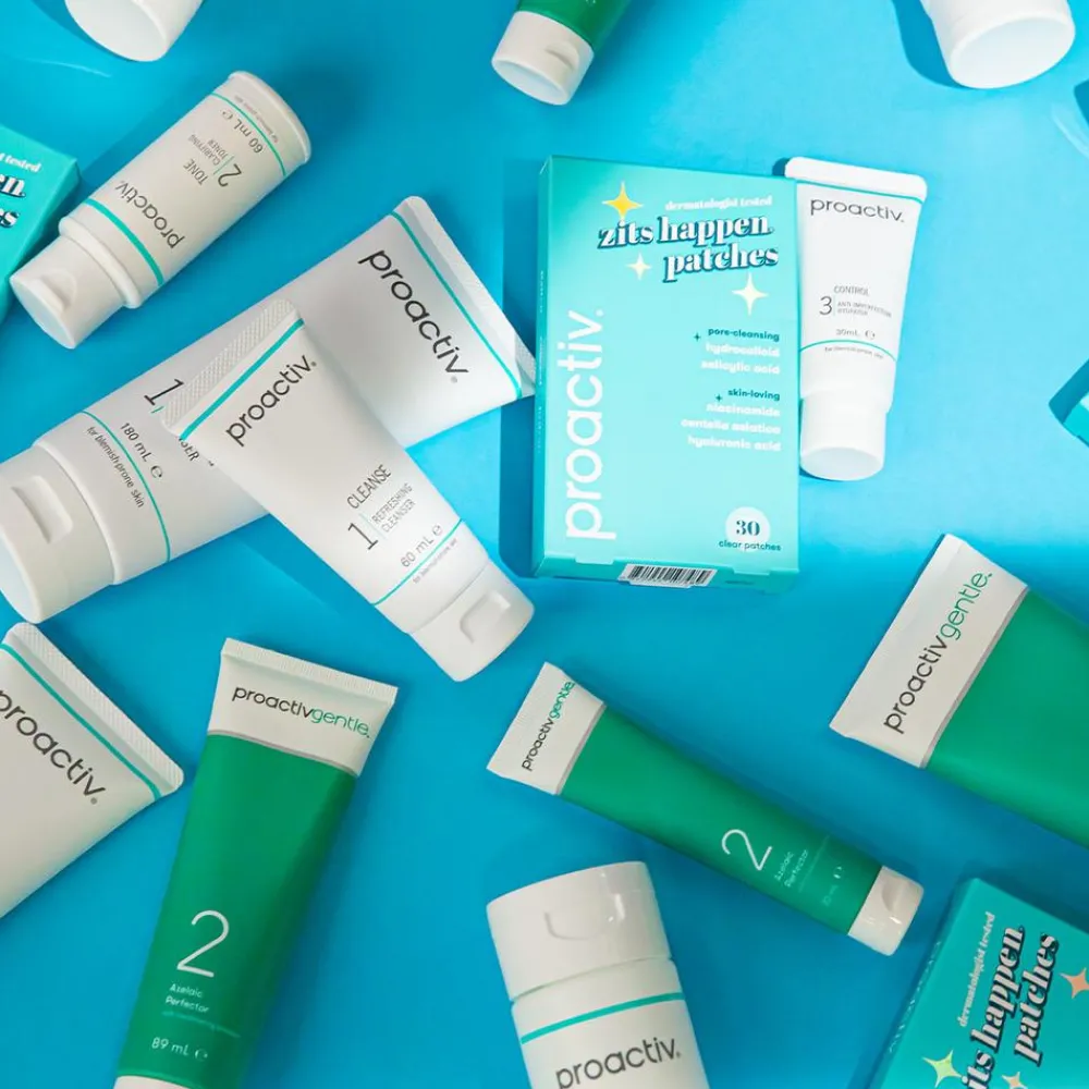 Proactiv Körperpflege & Hygiene|Kosmetik-Gentle 30 Tage Routine 120 ml + 30 Zits Happen Patches