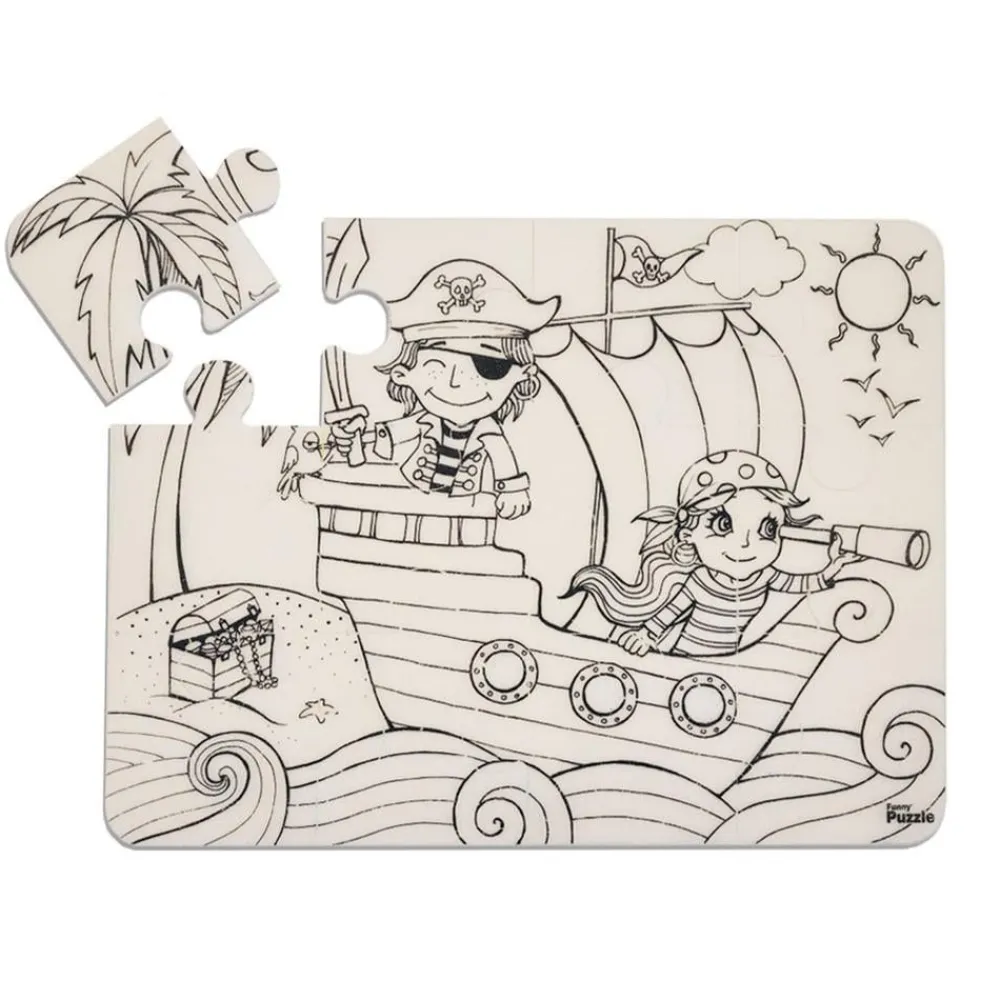 Sonstiges Spiel & Spaß-Puzzle bemalbar Piraten