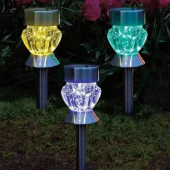 Sonstiges Beleuchtung|Garten-Solar-LED-Steckleuchten Mandala 3er-Set