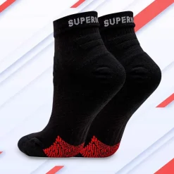 Keine Textil|Gesundheit & Wohlbefinden-SuperNeuro Athletic Mini Crew Socken schwarz
