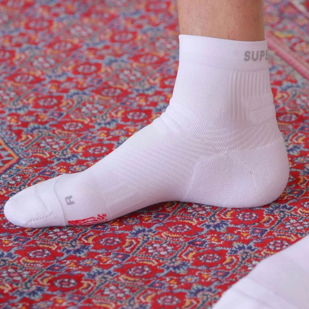 Keine Textil|Gesundheit & Wohlbefinden-SuperNeuro Athletic Mini Crew Socken weiß