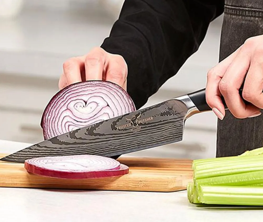 Keine Messer & Messerschärfer-Trusted Butcher Messerset 3-tlg. inkl. Thermometer & Rezeptheft