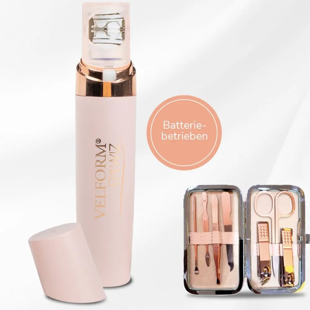 Velform Körperpflege & Hygiene|Kosmetik-Epilwiz Epilierer inkl. 7tlg. Manikürset