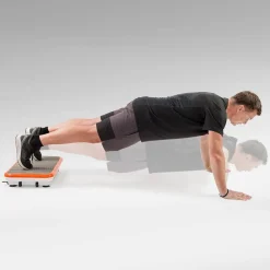 Trainingsgeräte-VibroShaper Fitness Vibrationsplatte mit Griff orange