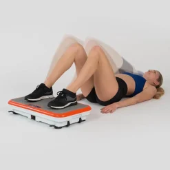 Trainingsgeräte-VibroShaper Fitness Vibrationsplatte mit Griff orange