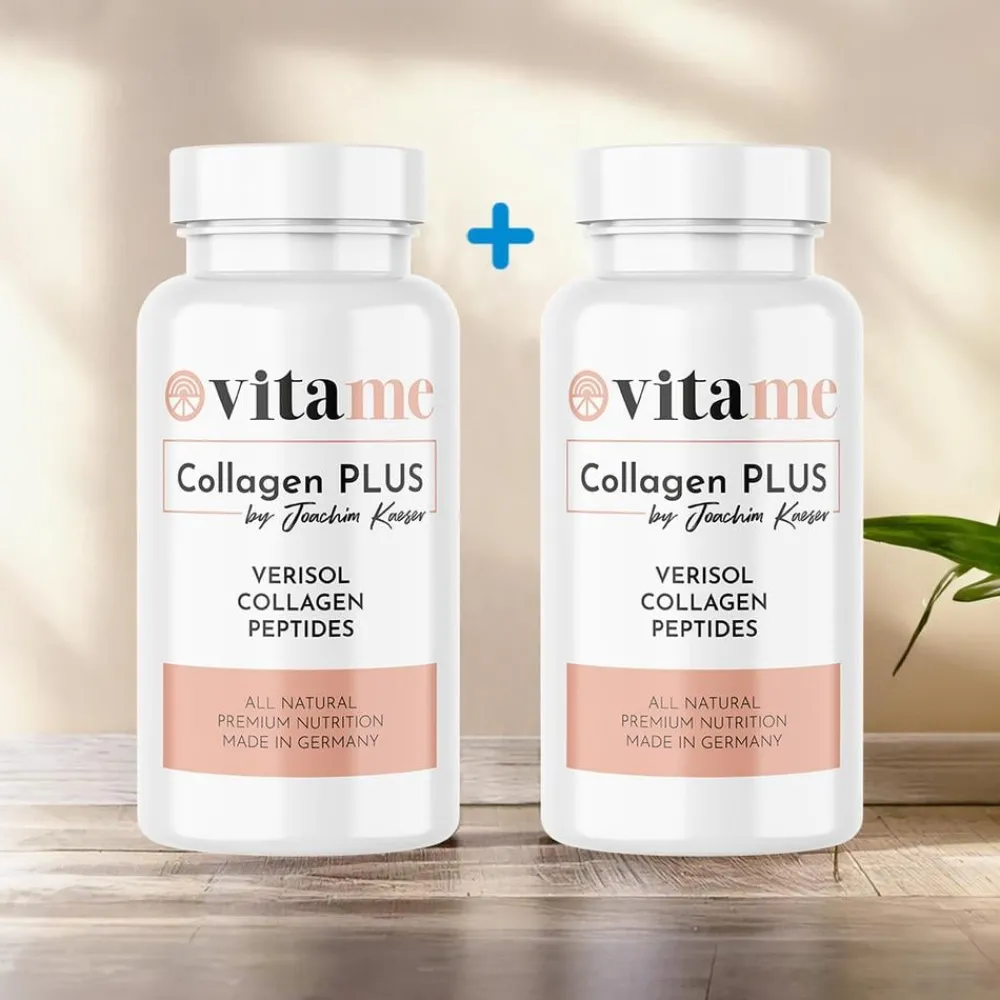 Vitame Gesundheit & Wohlbefinden|Kosmetik-Collagen Plus by Joachim Kaeser 90 Kapseln 1+1 GRATIS
